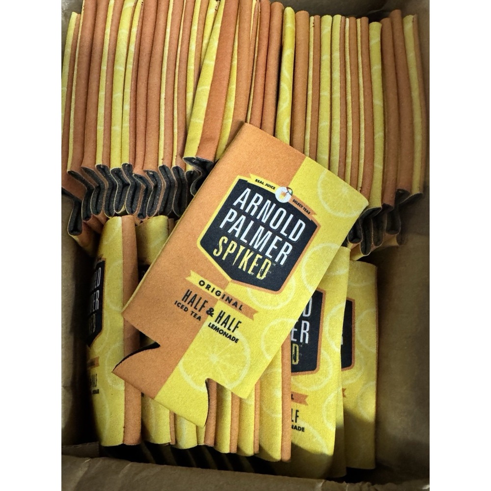 Lot (100) Arnold Palmer Spiked Pocket Coolie Half Iced Tea & Half  Lemonade Soft